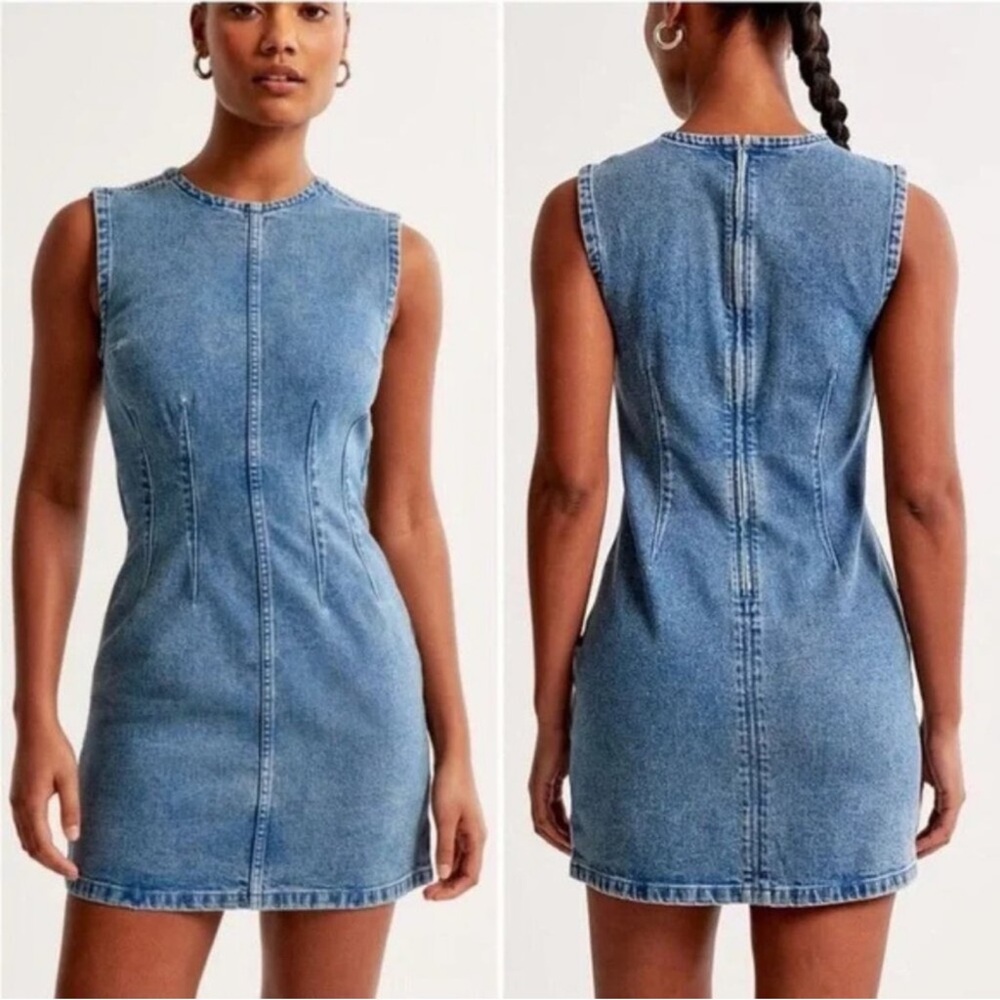 Abercrombie & Fitch Light Blue Denim Mini Dress